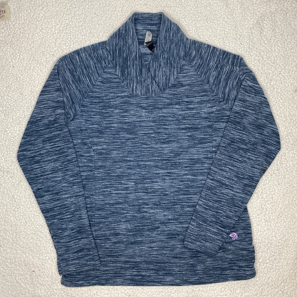 Mountain Hardwear Blue Fleece Pullover: Size Medium